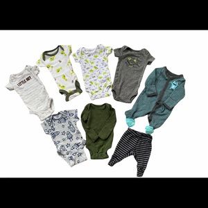 8 piece Preemie premature baby clothes
